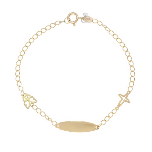 Παιδική ταυτότητα χρυσή 14K